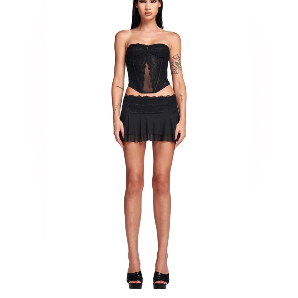 Iamgia black demie skirt xxs
